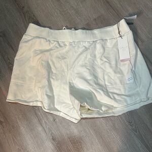 NWT Calia Cream Athletic Shorts with Elastic Waistband size XL